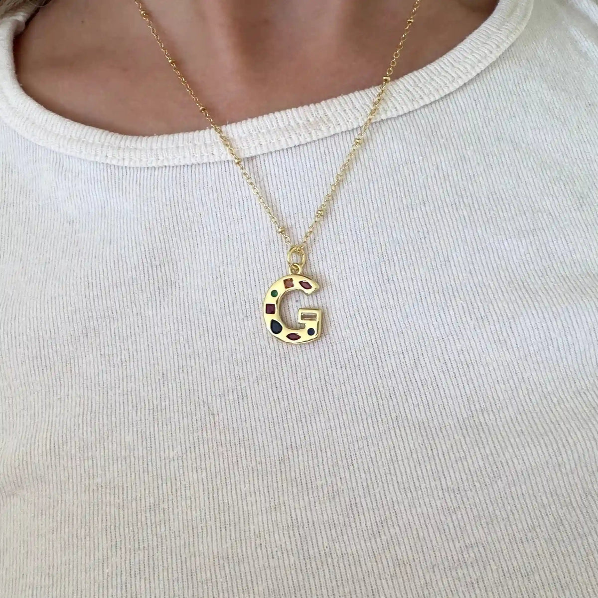 Bright Babe Initial Necklace