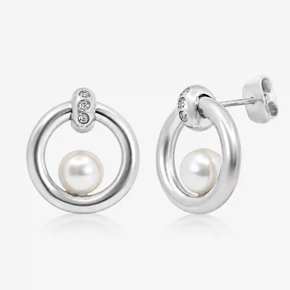 Halo Pearl Earrings