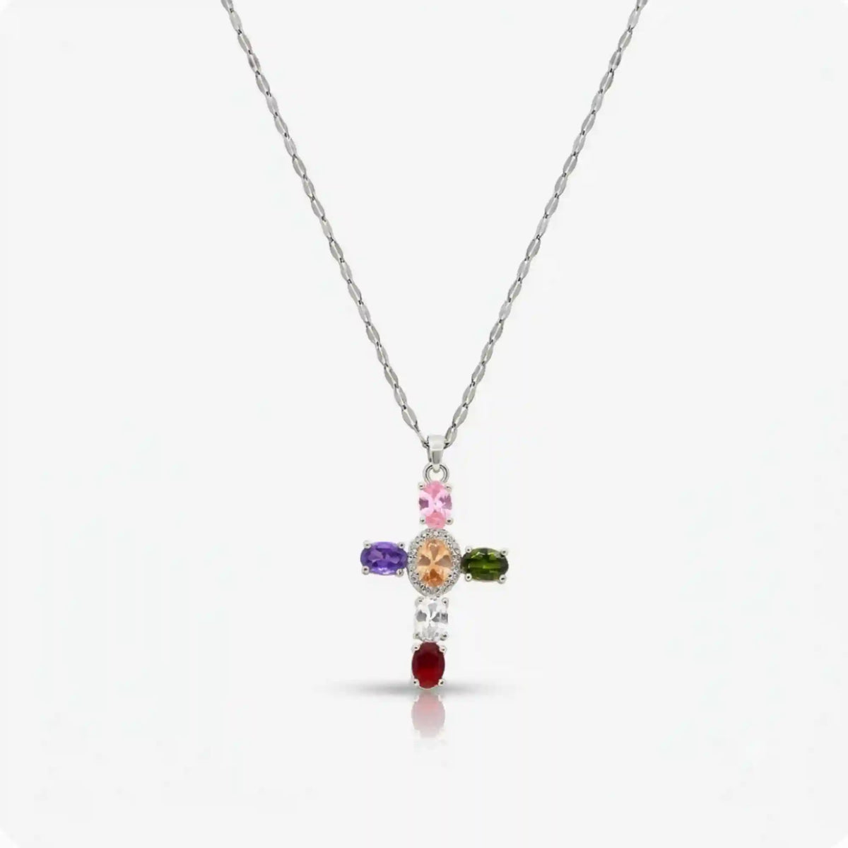 Heavenly Glow Cross Necklace