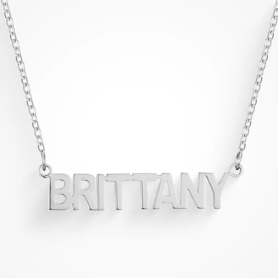 Custom/Personalized Nameplate Cable Necklace