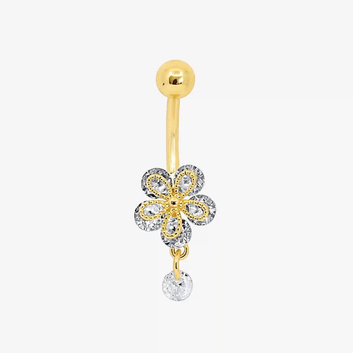 Flower Kiss Belly Ring
