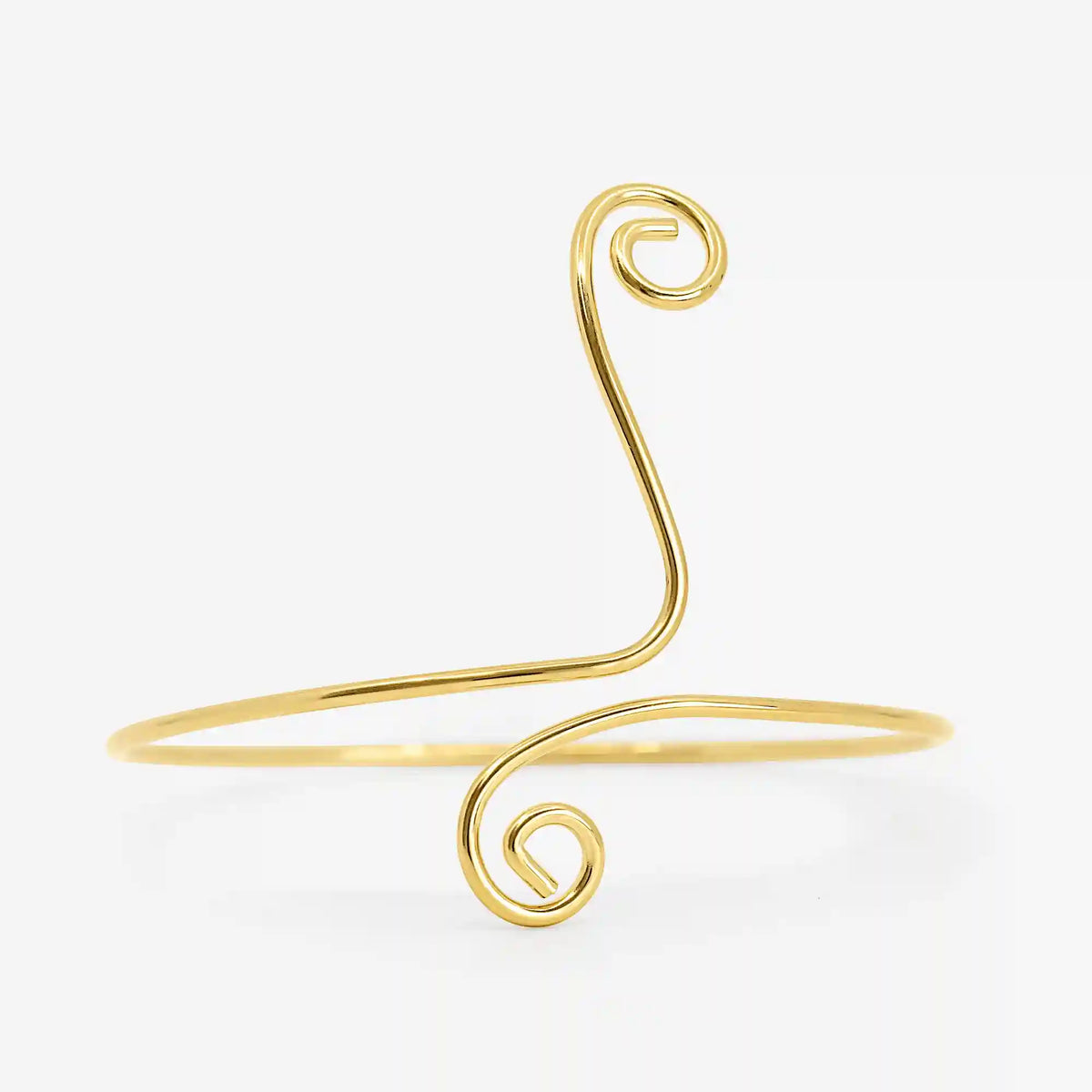 Spiral Glow Arm Cuff Gold