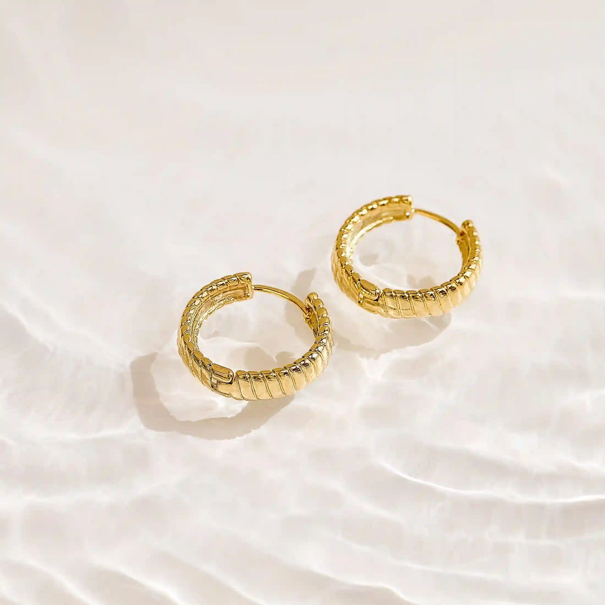 Golden Hoop Earrings