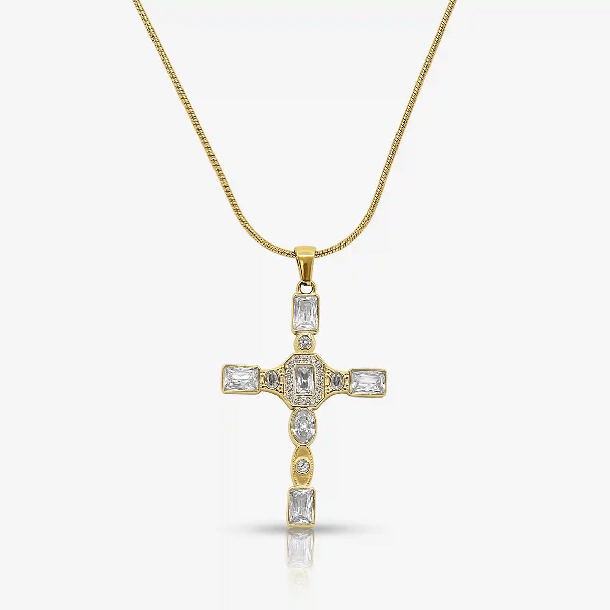 Gem Up Cross Necklace