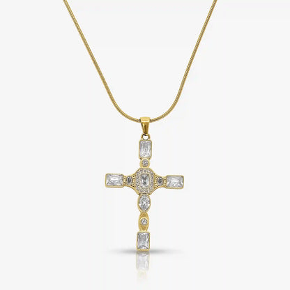 Gem Up Cross Necklace