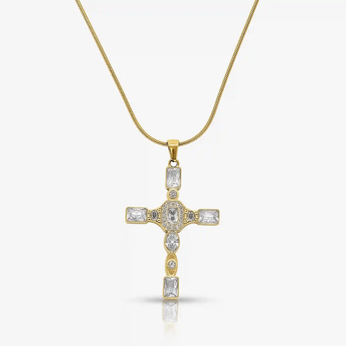 Gem Up Cross Necklace