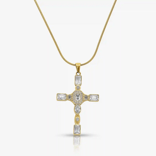 Gem Up Cross Necklace