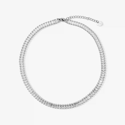 Frost Beam Tennis Choker Necklace