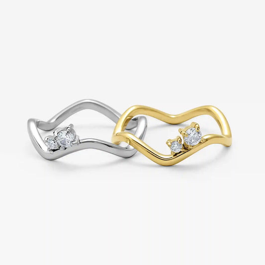 Shimmer Wave Ring