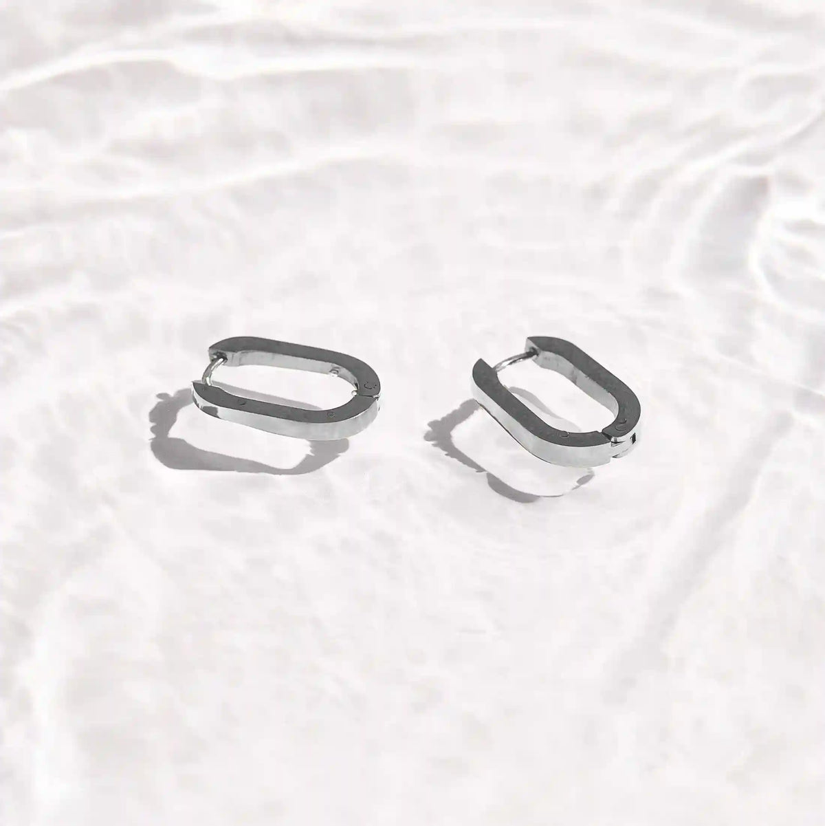 Slim Block Hoops