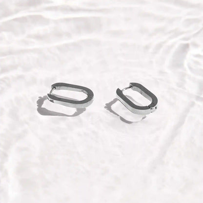 Slim Block Hoops