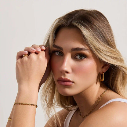 Rounded Link Chain Bracelet