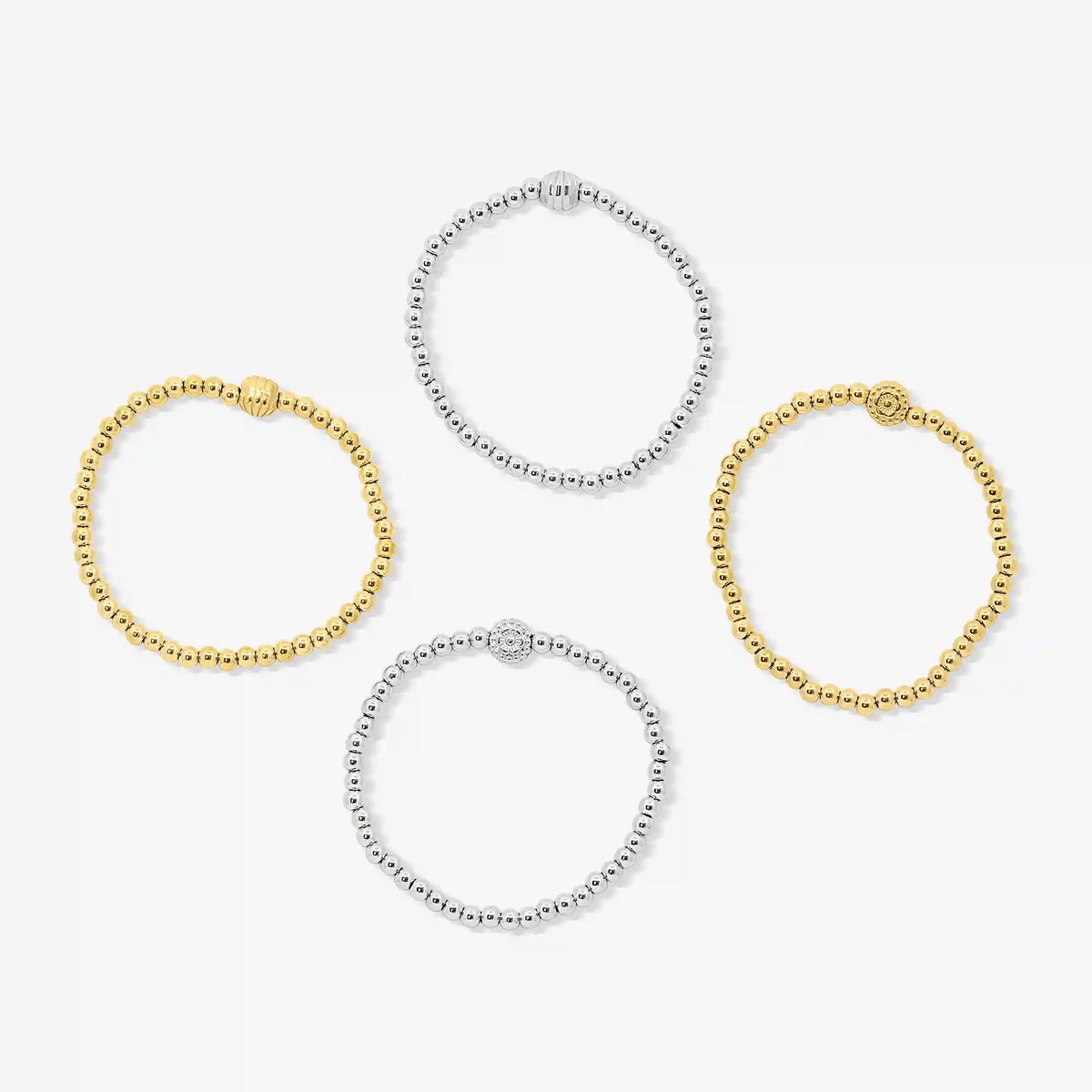 Coastal Beaded Bracelet 4 Piece Set