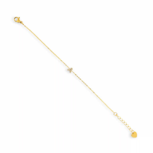 Initial Crystal Bracelet