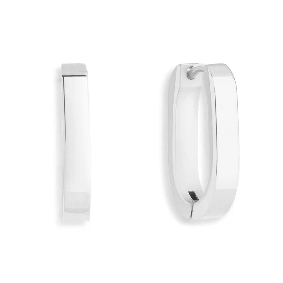 Slim Block Hoops