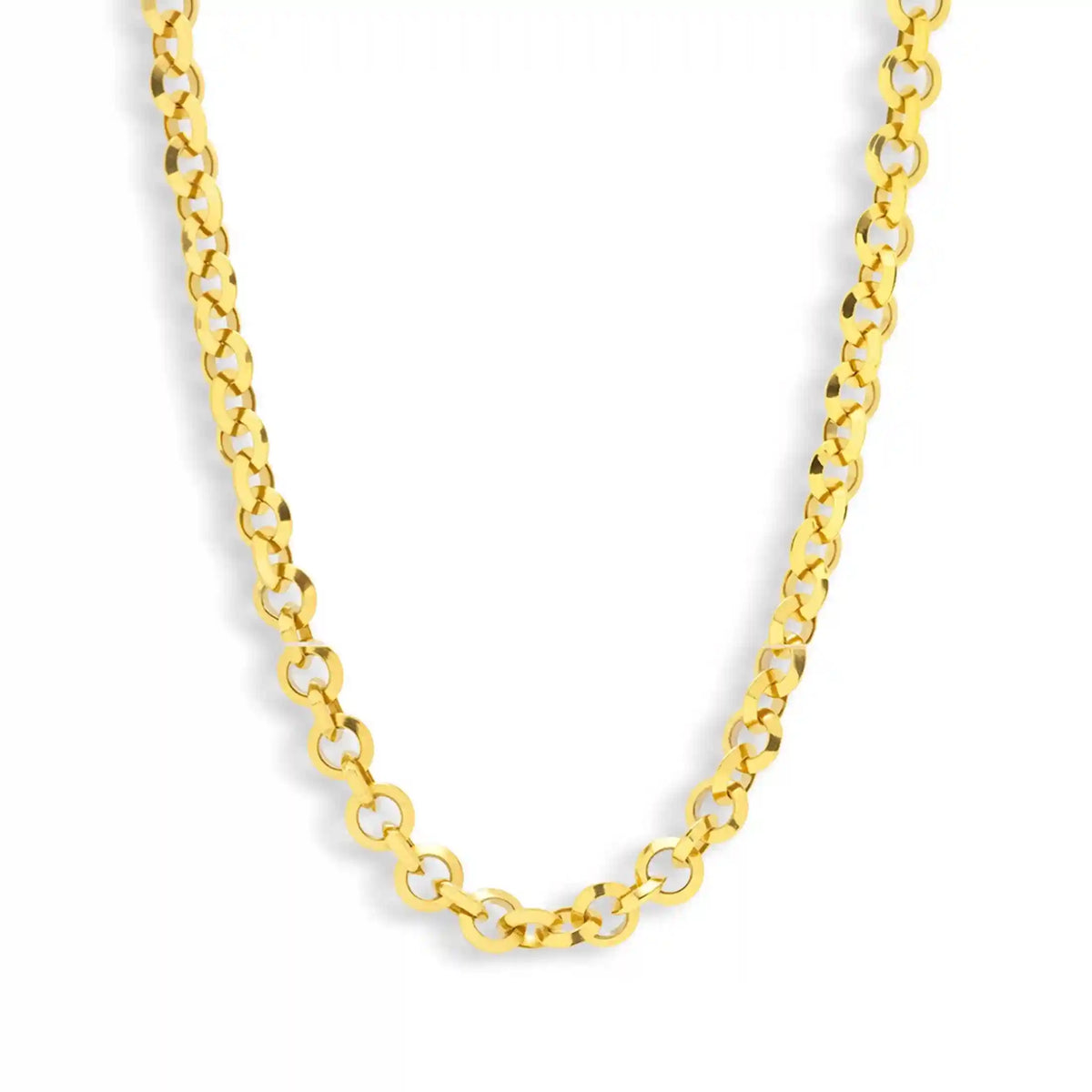 Chunky Round Link Chain Necklace