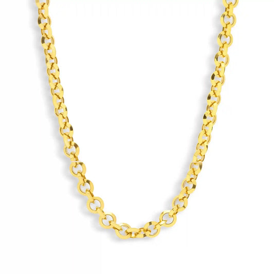 Chunky Round Link Chain Necklace