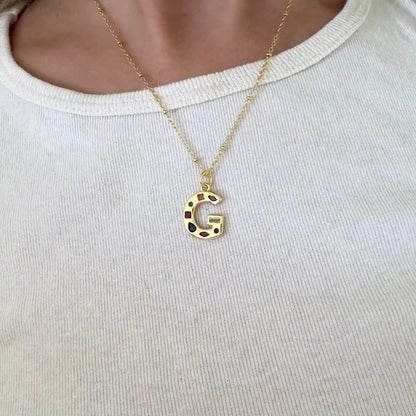 Bright Babe Initial Necklace