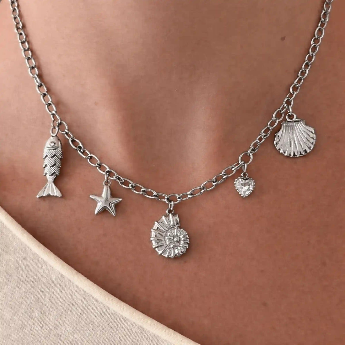 Seaside Sweet Charm Necklace