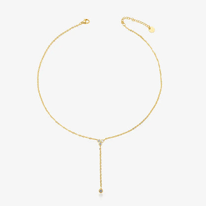 Flirty Drop Lariat Necklace