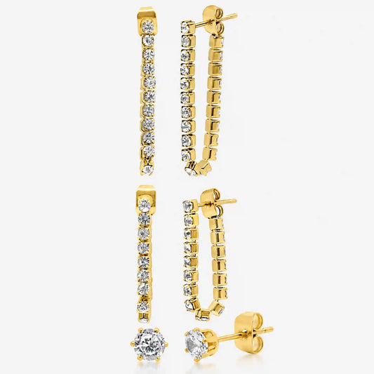 Drop the Link 3 Piece Earring Set