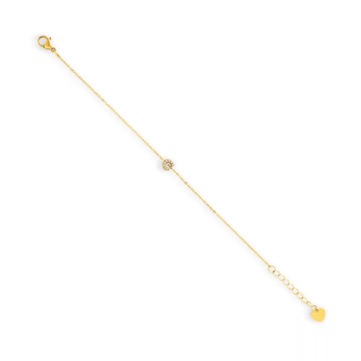 Initial Crystal Bracelet