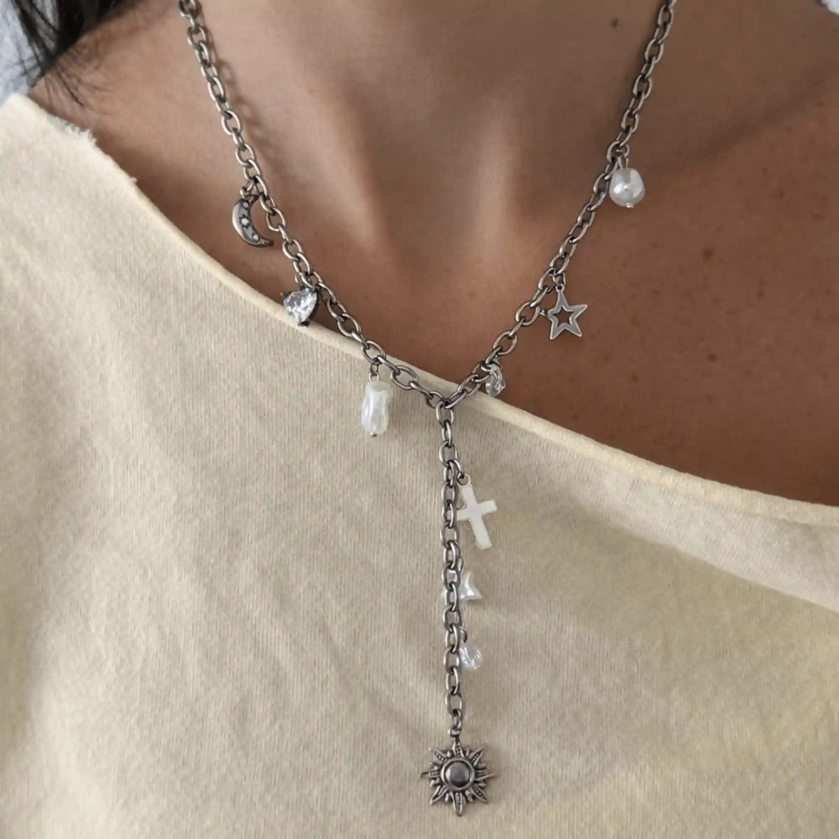 Wish Upon a Charm Lariat Necklace