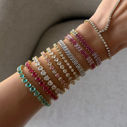 Frost Beam Tennis Bracelet