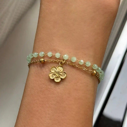 Double Layer Coastal Charm Bracelet