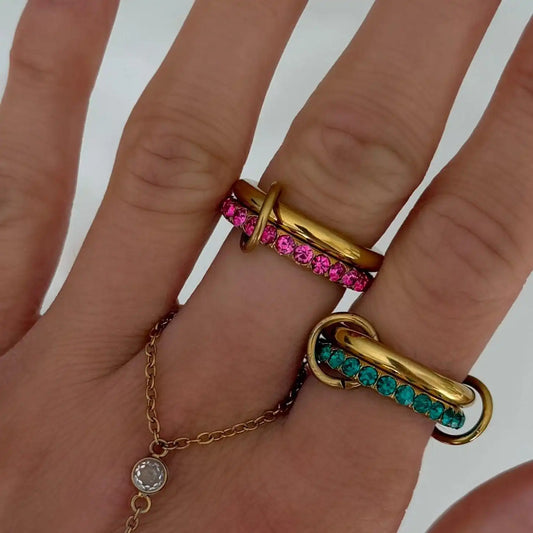 Rosie Glow Stacked Ring