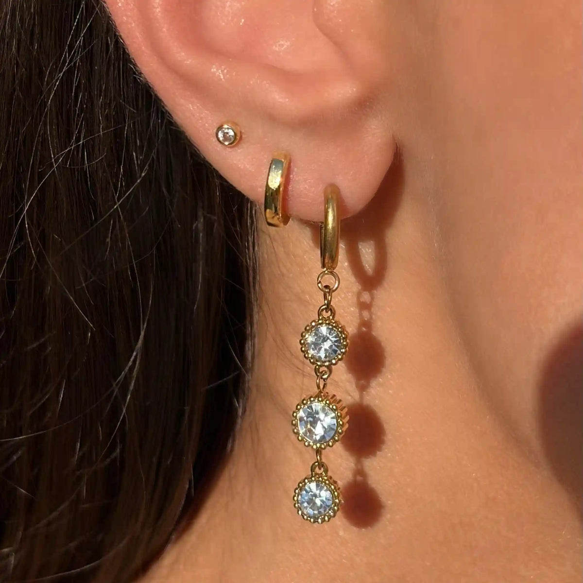 Dainty Sparkle Drop Earrings