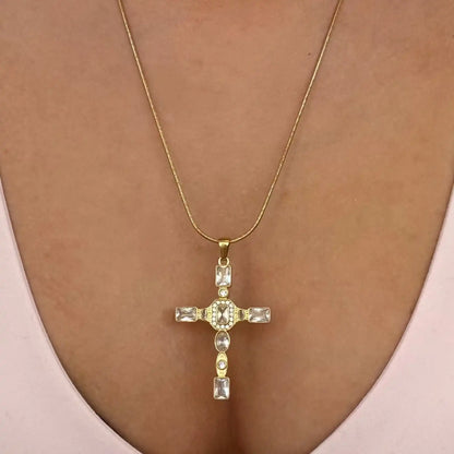 Gem Up Cross Necklace
