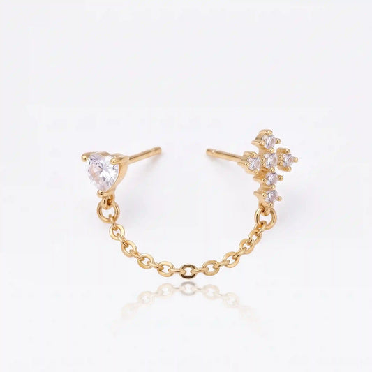 Bonded Sparkle Flat Back Earring