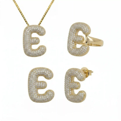 Adore Me Earring, Ring & Necklace 3 Piece Bundle