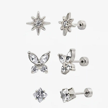 Flat Back Earrings Set Collection