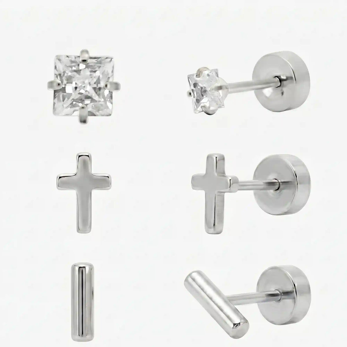 Flat Back Earrings Set Collection