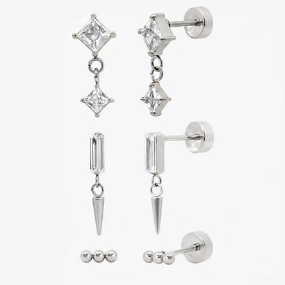 Flat Back Earrings Set Collection