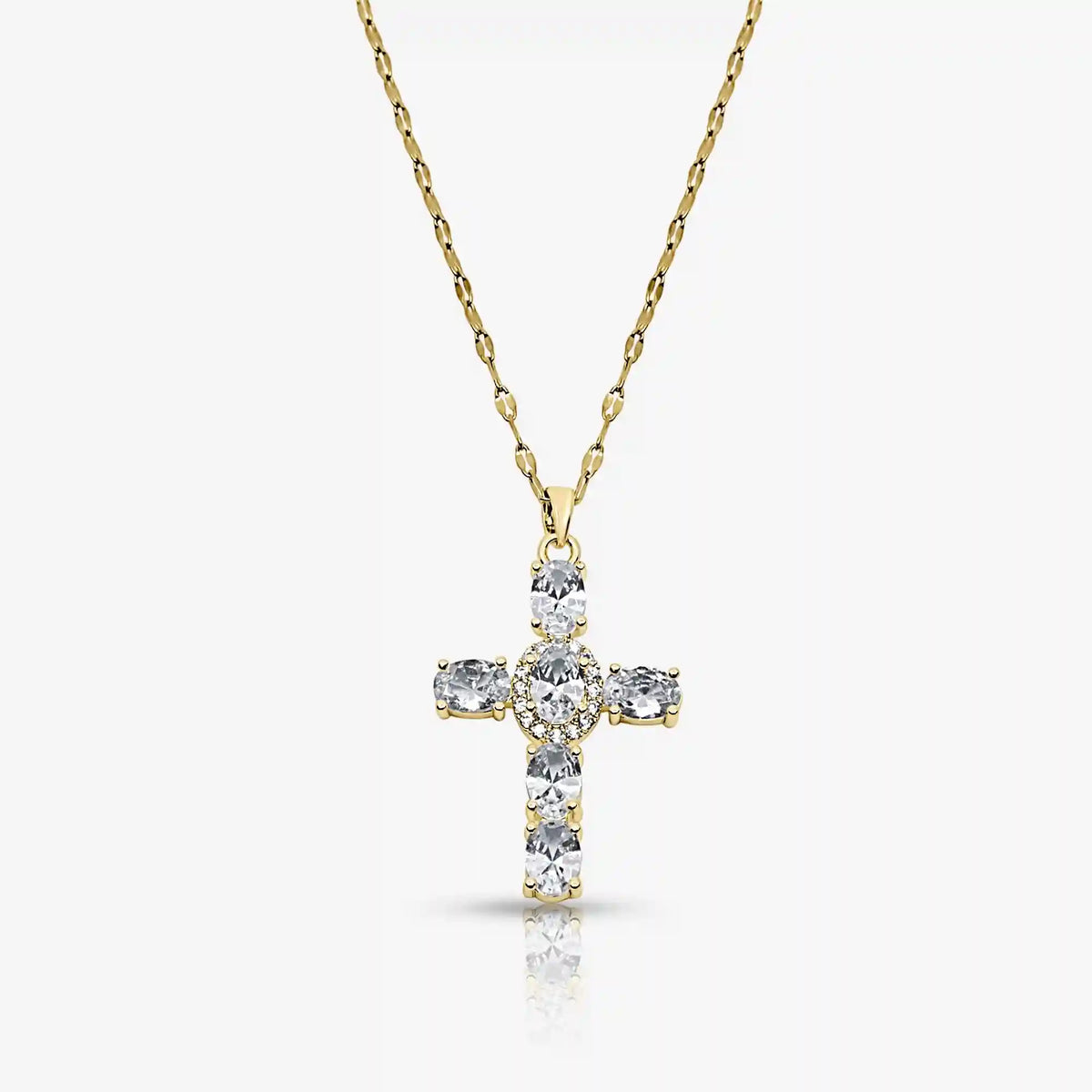Heavenly Glow Cross Necklace