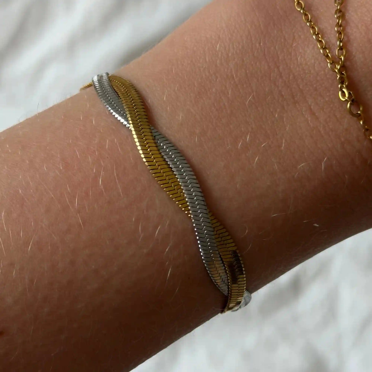 Two-Tone Medusa Bracelet