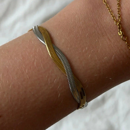 Two-Tone Medusa Bracelet