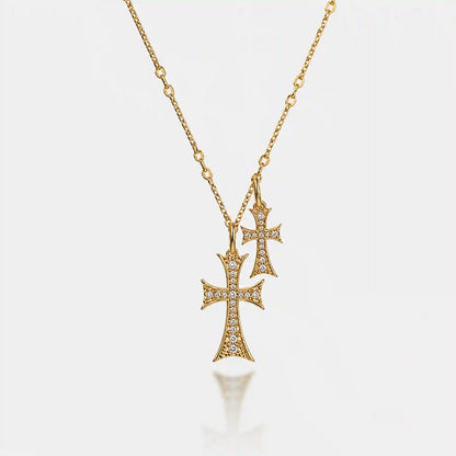 Double Cross Me Necklace
