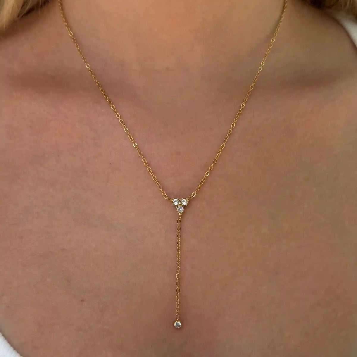 Flirty Drop Lariat Necklace
