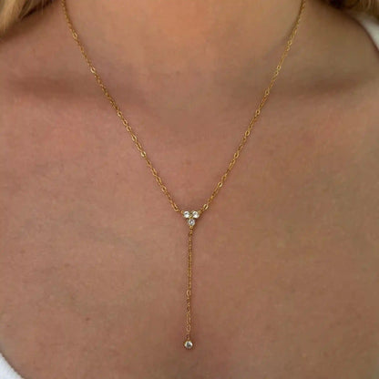 Flirty Drop Lariat Necklace