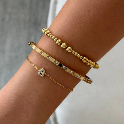 Initial Crystal Bracelet