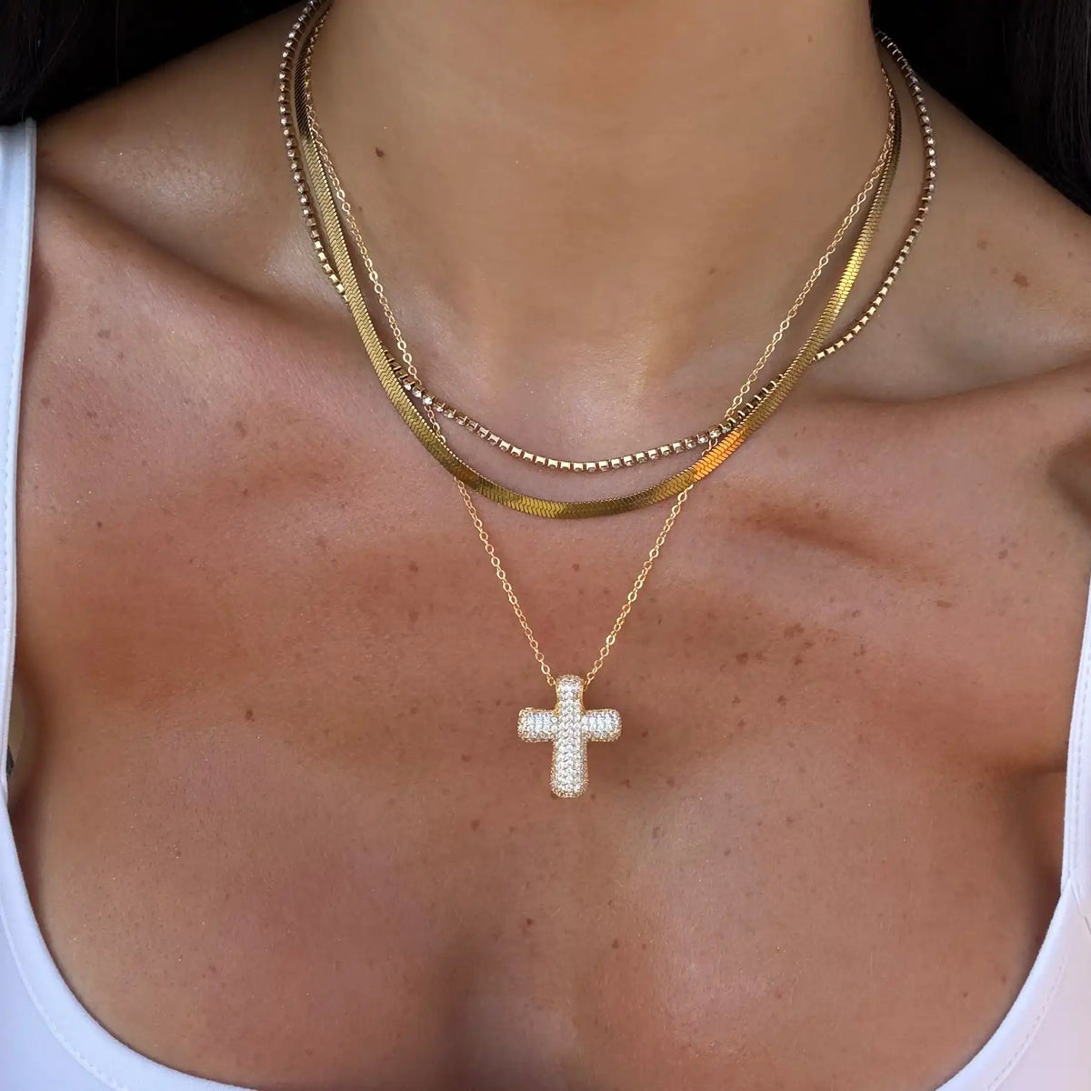 Forever Blessed Cross Necklace