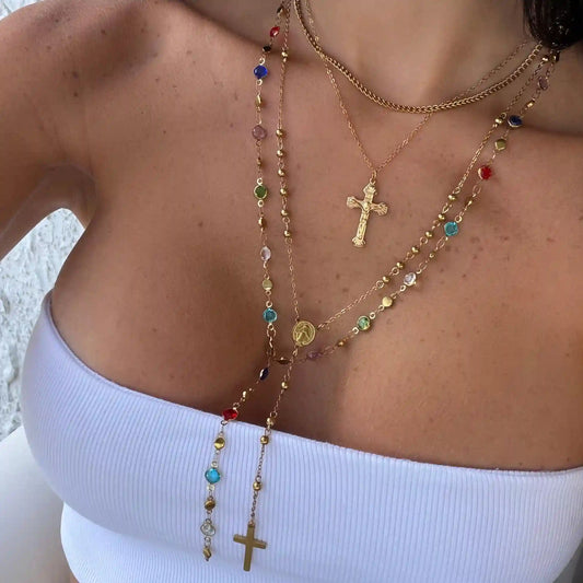 Color Me Blessed Necklace 4 Piece Set