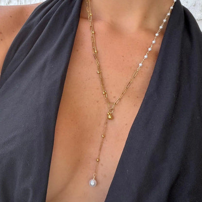 Sweet Glow Lariat Necklace