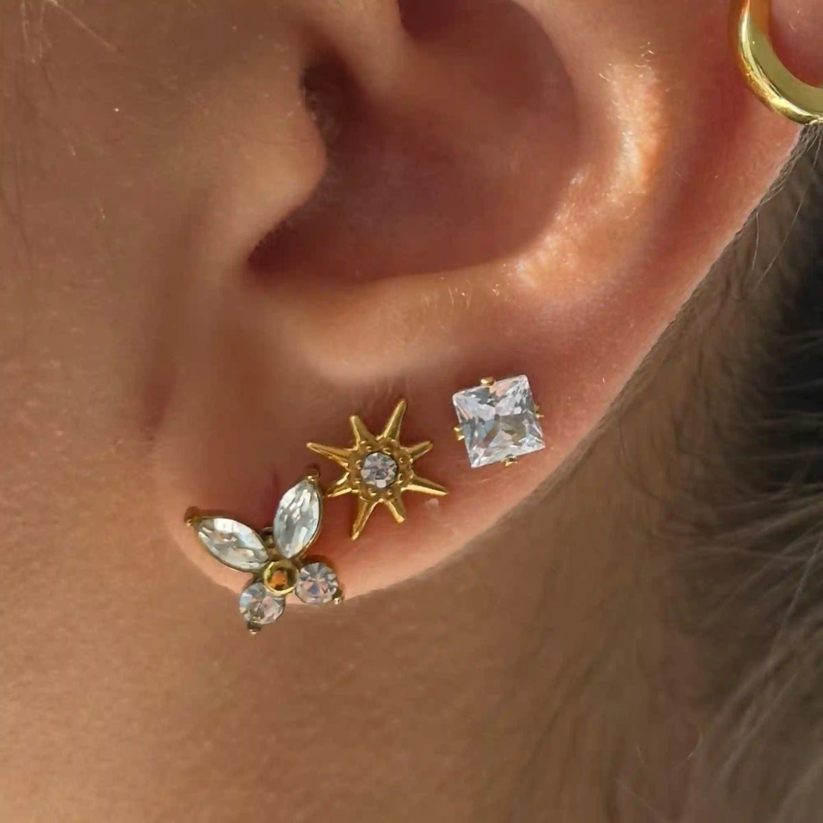 Flat Back Earrings Set Collection