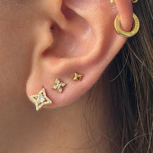 Glitter Pop Stud Earrings 3 Piece Pack
