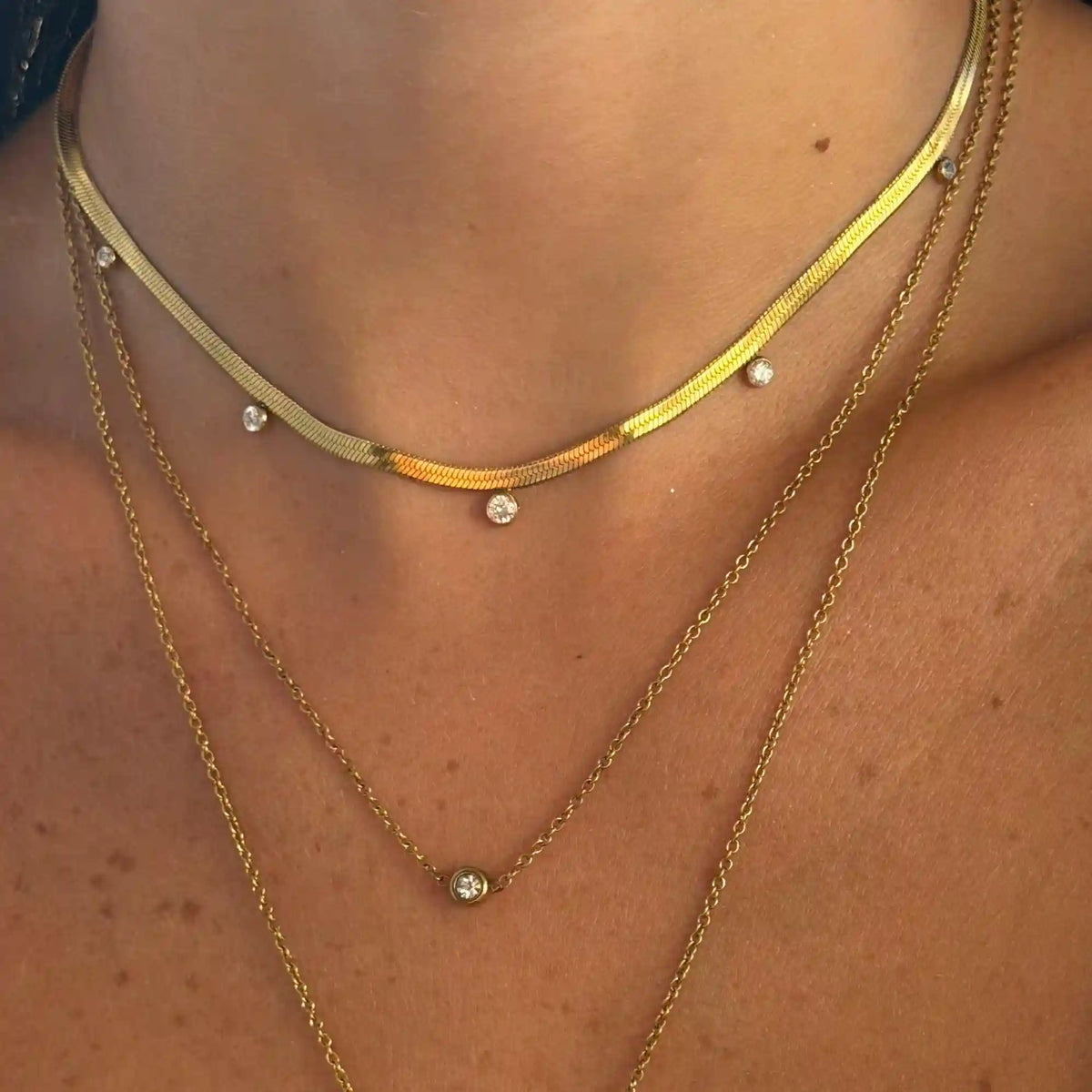 Glow Dots Choker Necklace